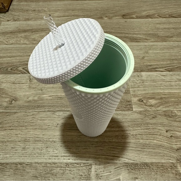 Starbucks Pearl White Bling Studded Tumbler - Picture 3 of 3